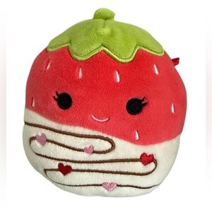 Squishmallows 5" Scarlet The White Chocolate Dipped Strawberry Valentines